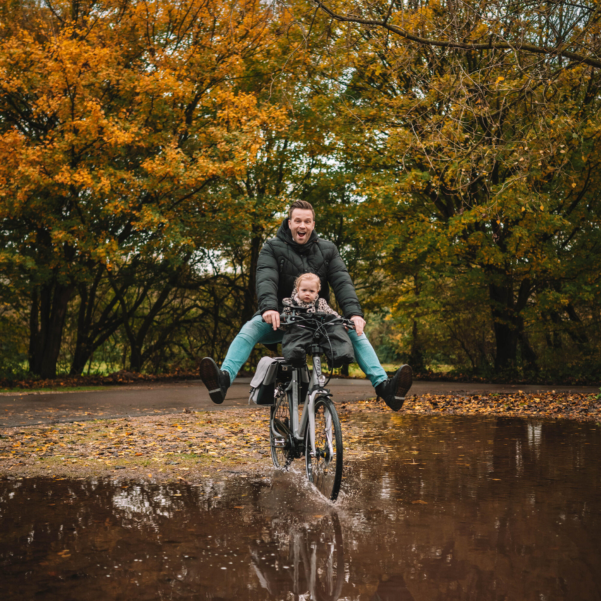 Bike-a-way Siège de vélo - Poncho de pluie chaud et coupe-vent - Bobike & Yepp 2/5