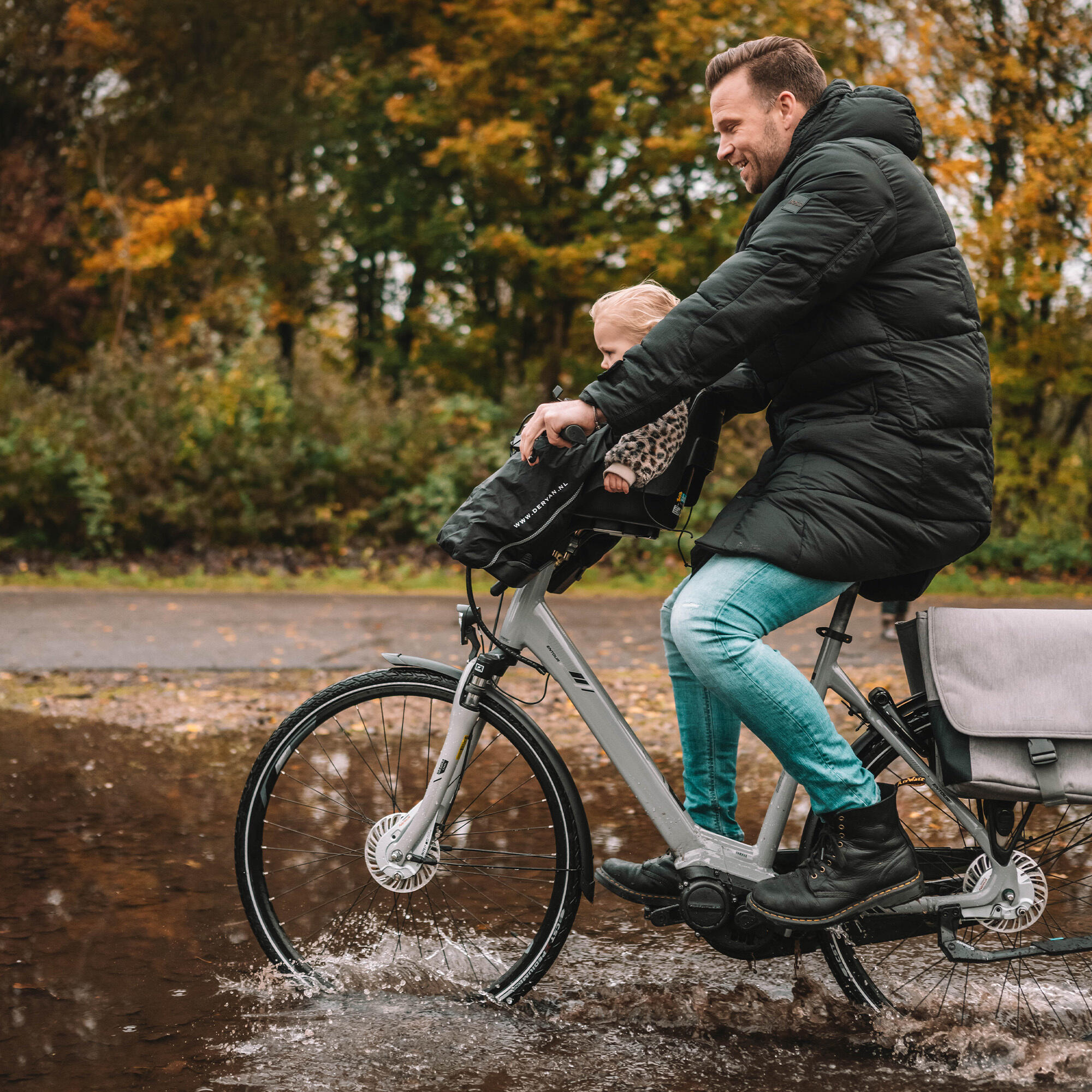Bike a way Siege de velo Poncho de pluie chaud et coupe vent Bobike Yepp DERYAN Decathlon