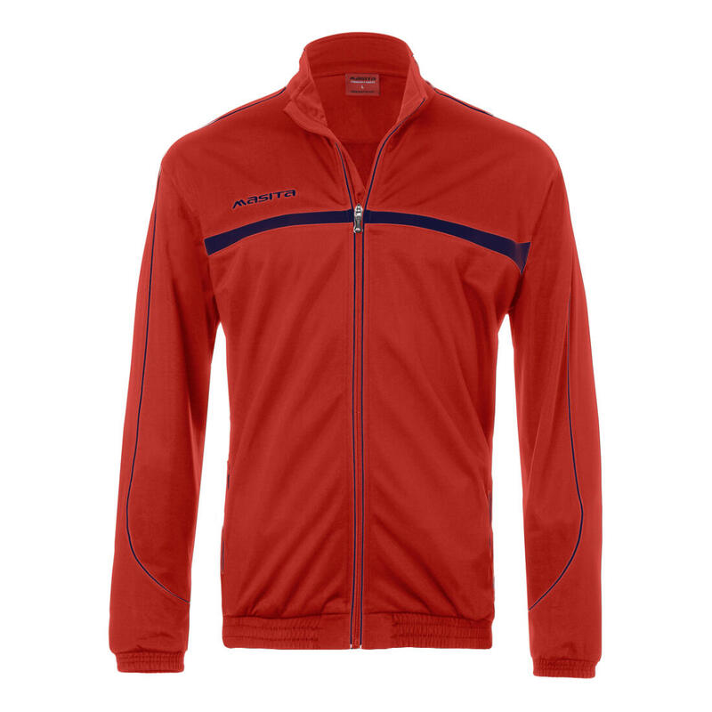 Brasil Trainingsjack - Rood/Navy Blauw