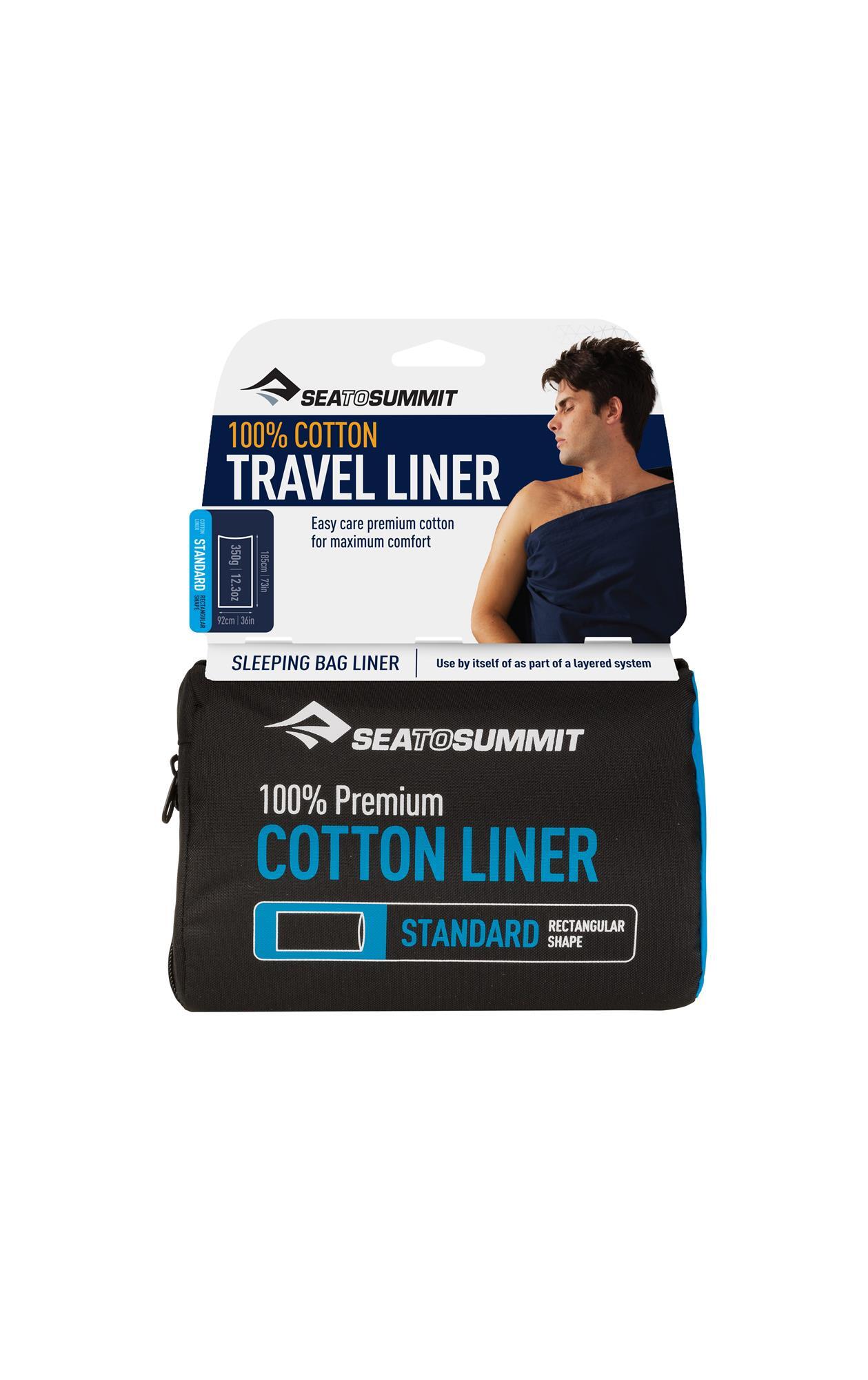 Prześcieradło do śpiwora bawełniane Sea To Summit Premium Cotton 4/5