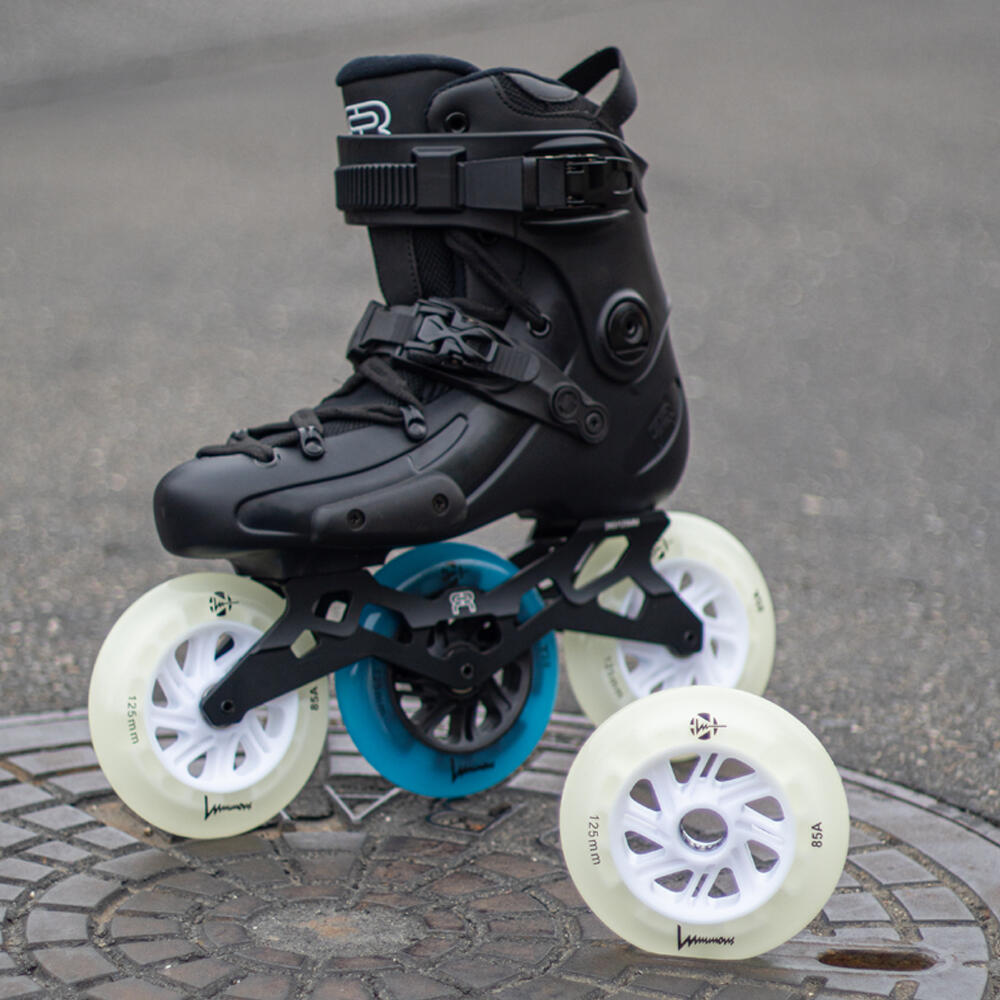 LUMINOUS LED LIGHT UP INLINE SKATE WHEELS - FLAMINGO 110 MM – SET OF 3 4/5