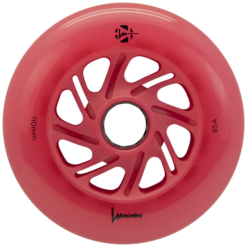 LUMINOUS Roue Inline 110mm 85A Rouge [x3] 2/5