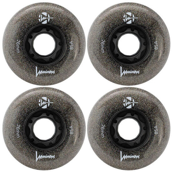 4 kółka do rolek fitness Luminous LED 80mm/85a świecące
