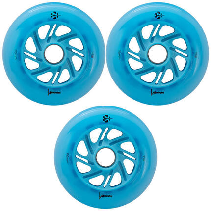 LUMINOUS Roue Inline 110mm/85A Bleu Ocean Phosphorescent [x3]