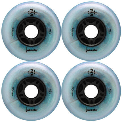 Kółka świecące do rolek LUMINOUS 80mm/85A Black Pearl 4 sztuki