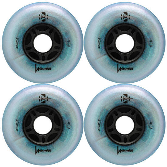 LUMINOUS Roue Inline 85A Noir Perle [x4]
