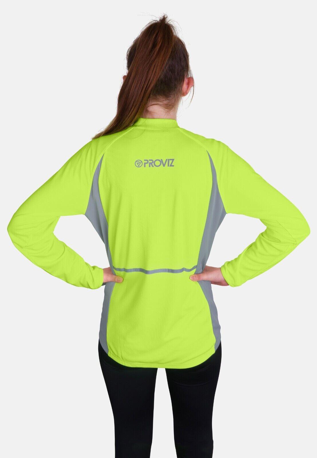 Proviz Classic Womens Sports T-Shirt Long Sleeve Reflective Activewear Top 4/6