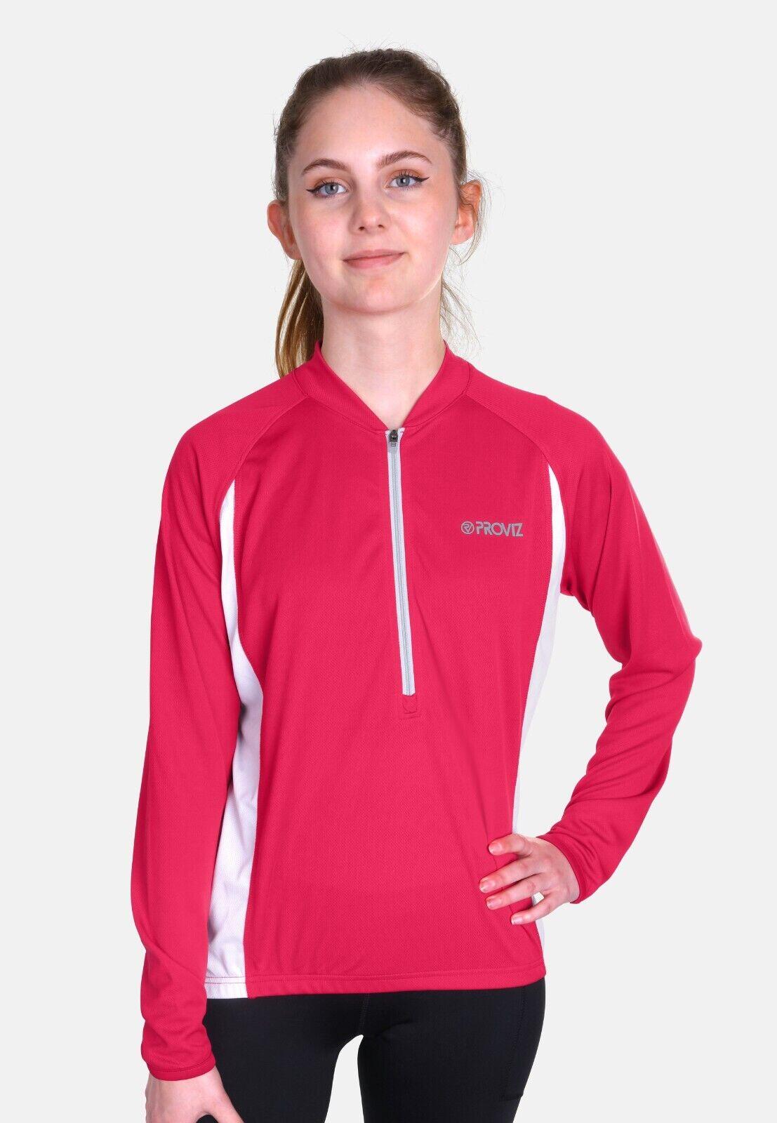 Proviz Classic Womens Sports T-Shirt Long Sleeve Reflective Activewear Top 2/6