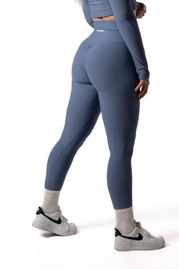 Gerippte v2 Scrunch Nahtlose Leggings Fitness Plum Rot
