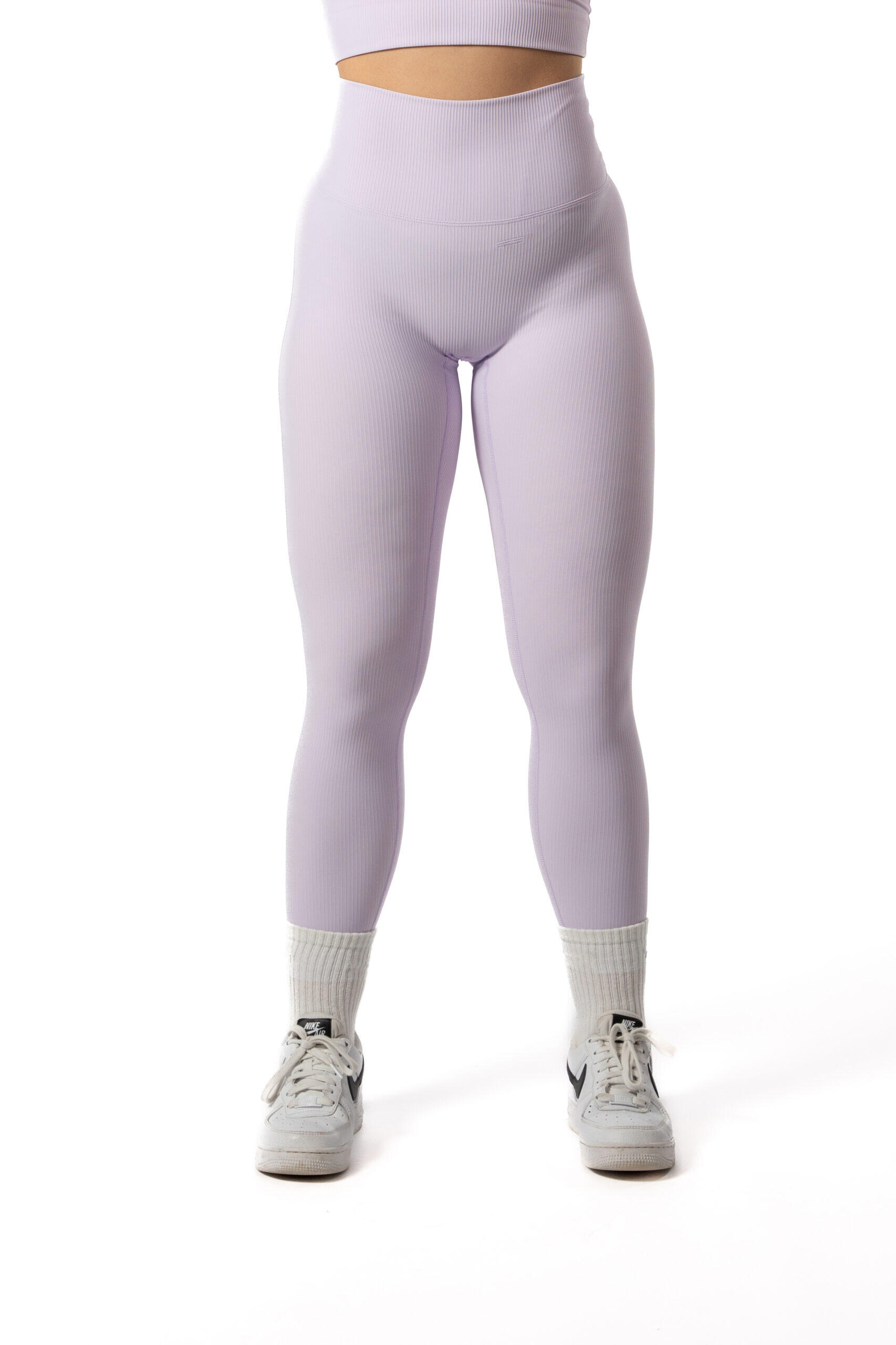 Naadloze Ribbed v2 Seamless Scrunch Legging Voor Fitness - Lavendel 2/5