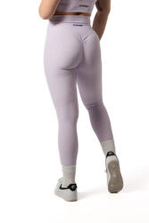 Legging Fitness Côtelé Scrunch Sans Coutures Rose