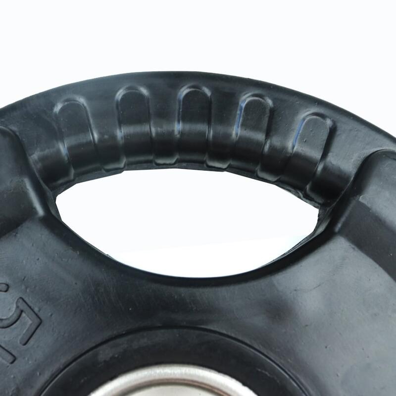 Disco Olímpico de Borracha Com Punhos 5kg Viok Sport