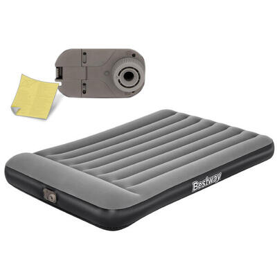 Wandern Luftmatratze mit integrierter Pumpe - Grau