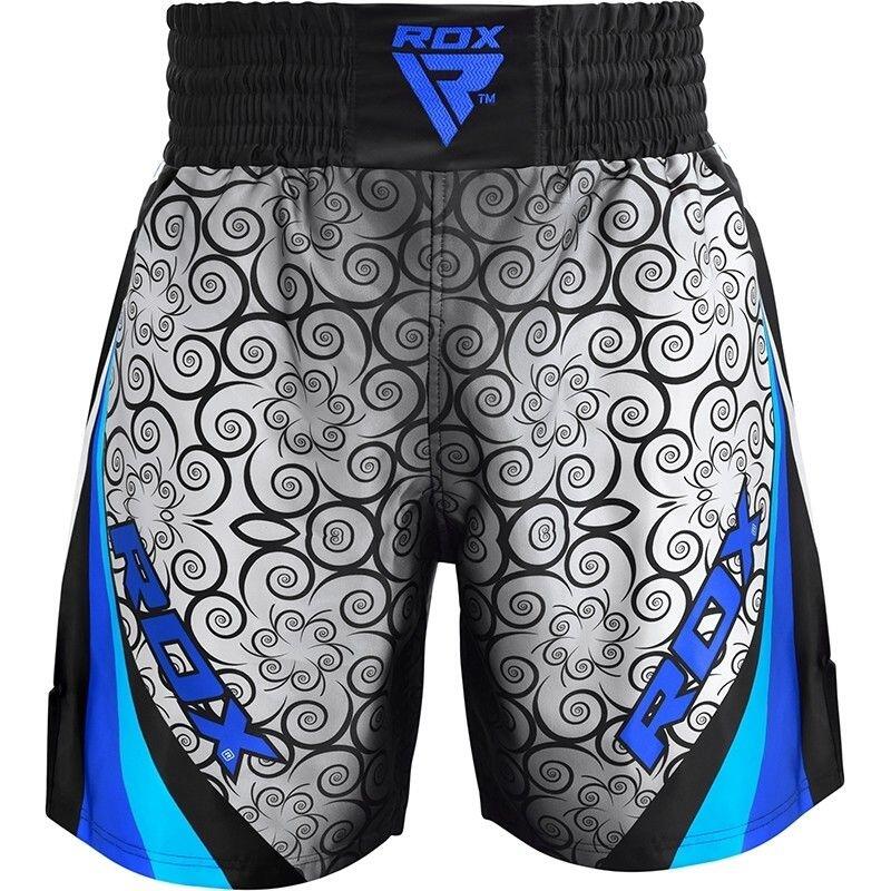 BSS Boxing Training Shorts Satin R2 - Blauw - 2XL