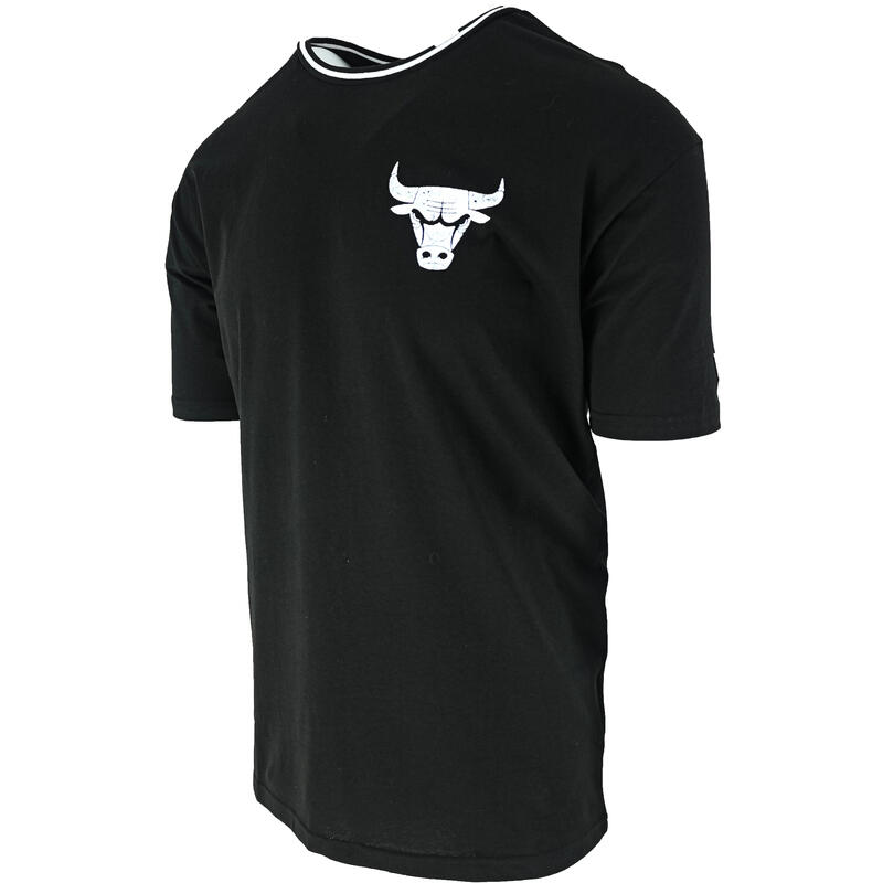 T-shirt New Era Chicago Bulls, Zwart, Mannen