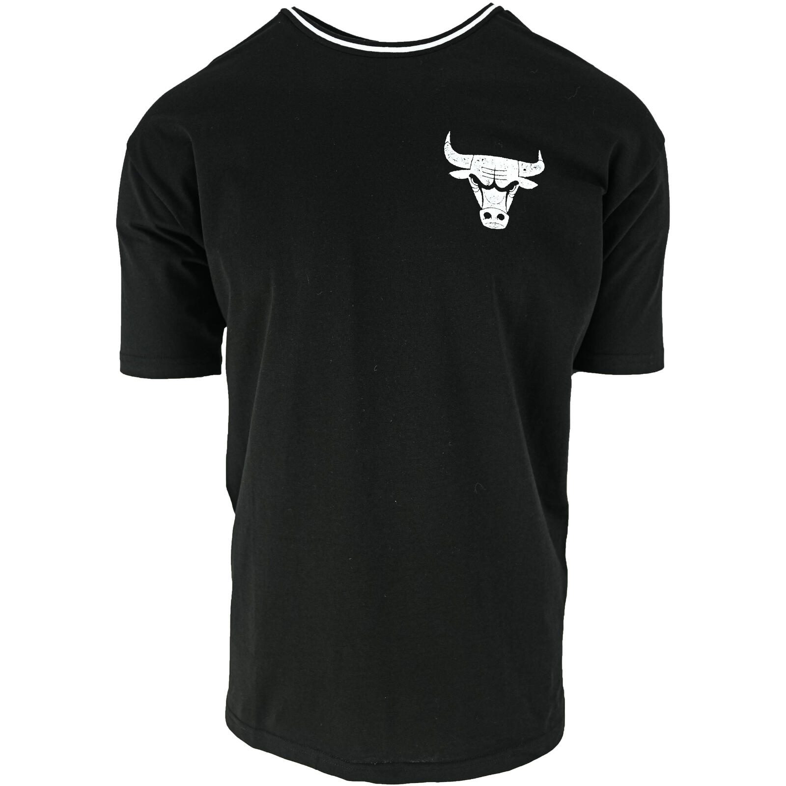 NEW ERA Pánské tričko s krátkým rukávem New Era Chicago Bulls Černý