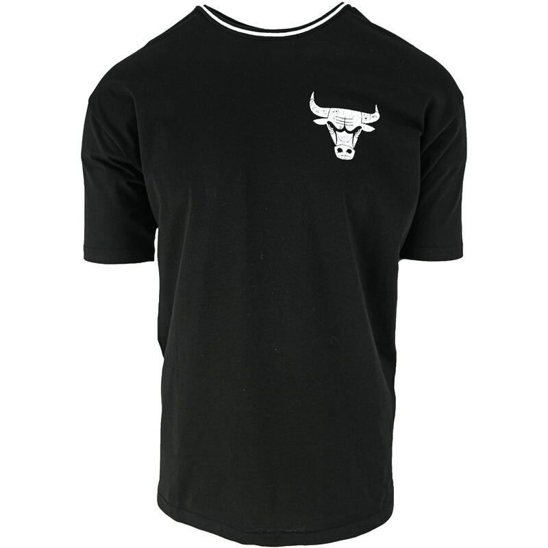 T-Shirt New Era Chicago Bulls, Preto, Homens