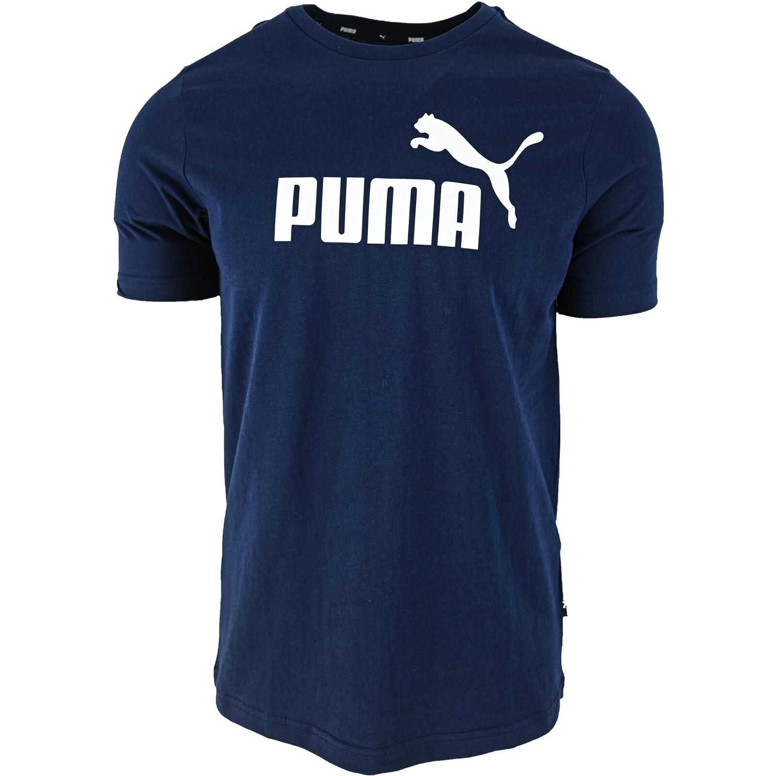 Camiseta Essentials Logo Hombre PUMA Peacoat Blue 3/5