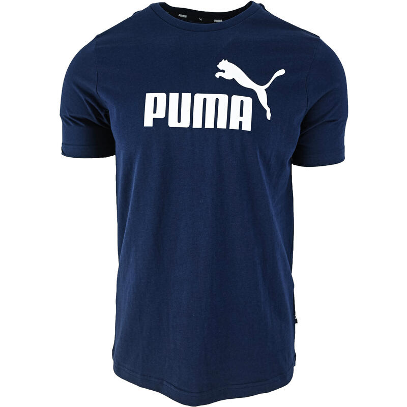 Essentials herenshirt met logo PUMA Peacoat Blue