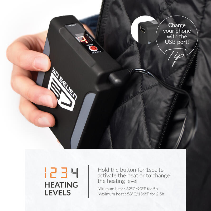Bodywarmer matelassé avec technologie coupe ajustée