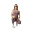 Ribbed v2 High Neck Crop Tank voor Fitness Plum Blossom