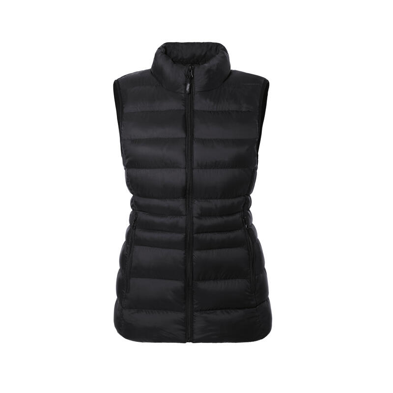 Verwarmde Mouwloze Vest Slim Fit - Vrouwen - Gevoerde kraag - Rapid power -Zwart