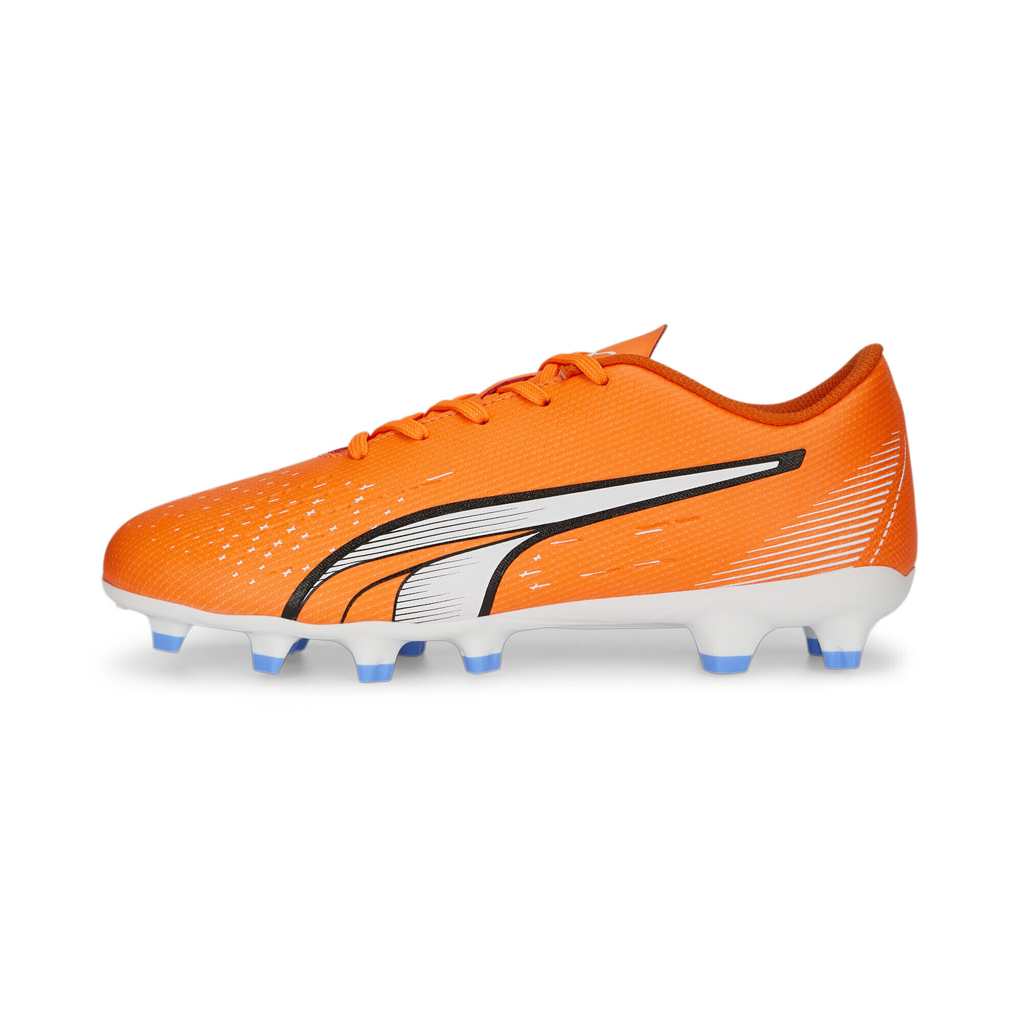 Botas de fútbol Niños ULTRA Play FG/AG PUMA Ultra Orange White Blue Glimmer 3/6