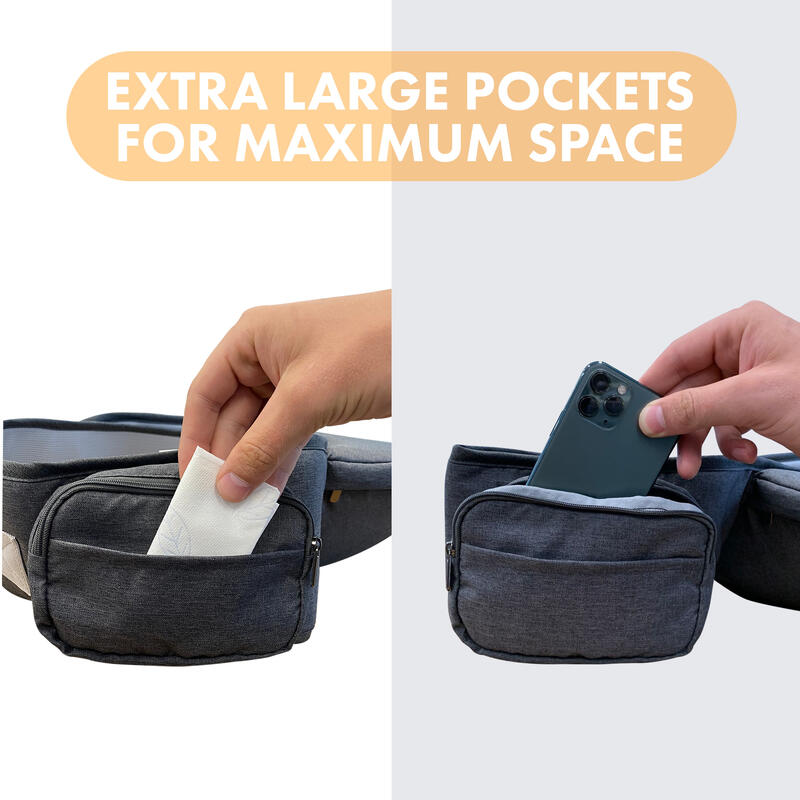 Porta bebe trekking - Luce ergonomica - Grigio