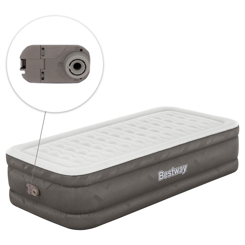 Matelas gonflable randonnée - Pompe Intégrée gris