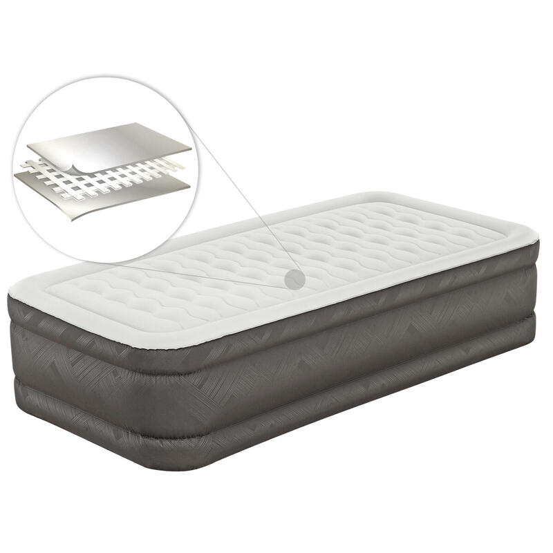 Matelas gonflable randonnée - Pompe Intégrée gris