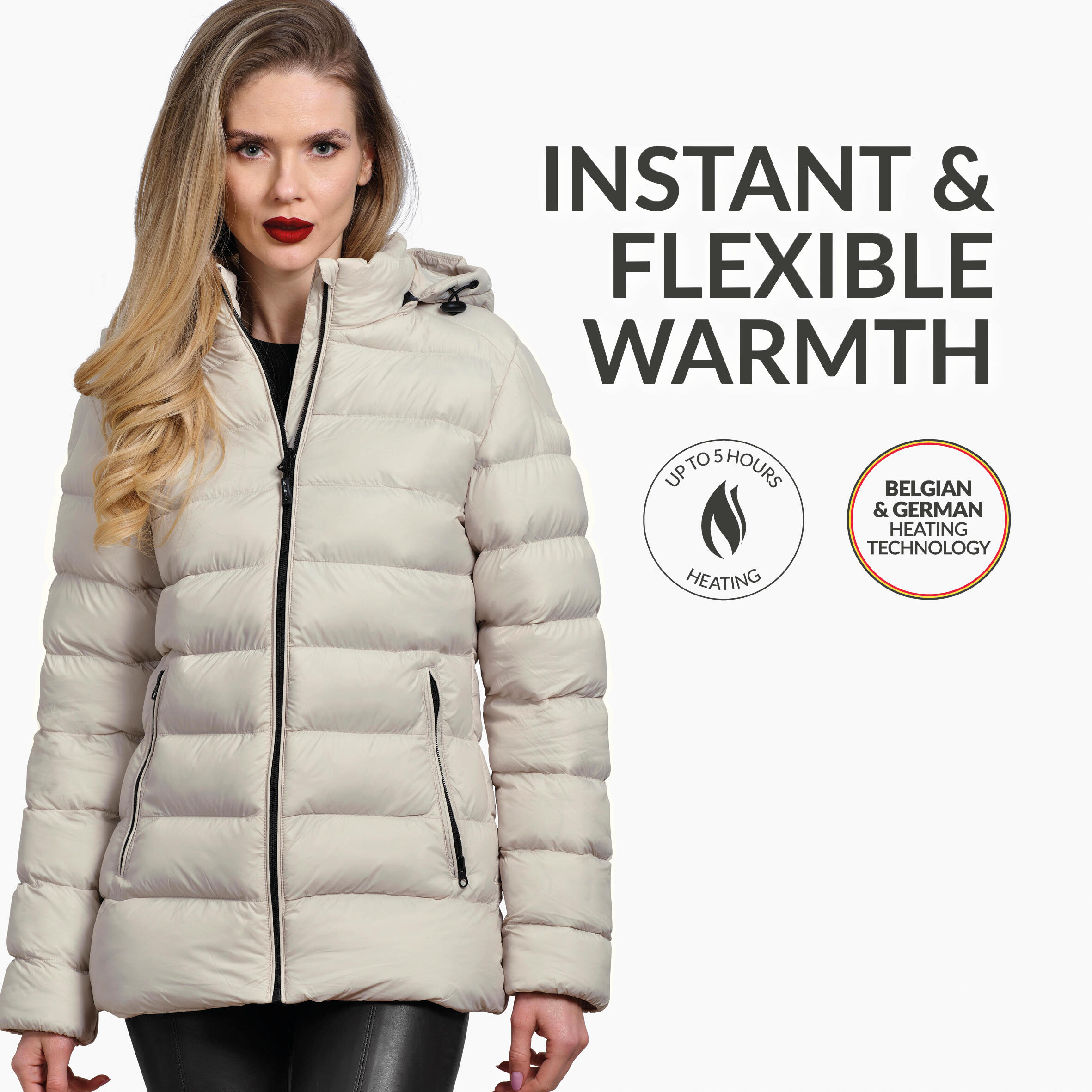 Veste matelassée avec capuche avec technologie coupe ajustée 3/6