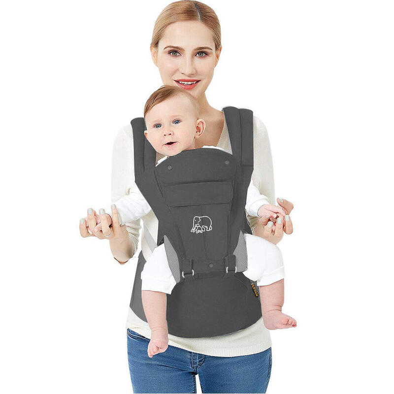 Pack Luxe Porte-bébé ergonomique - Porte-bébé confortable - Gris
