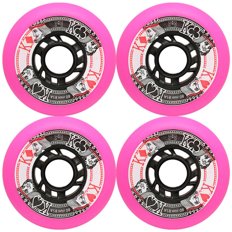 Kółka do rolek FR Street Kings 80mm/85A Pink 4szt