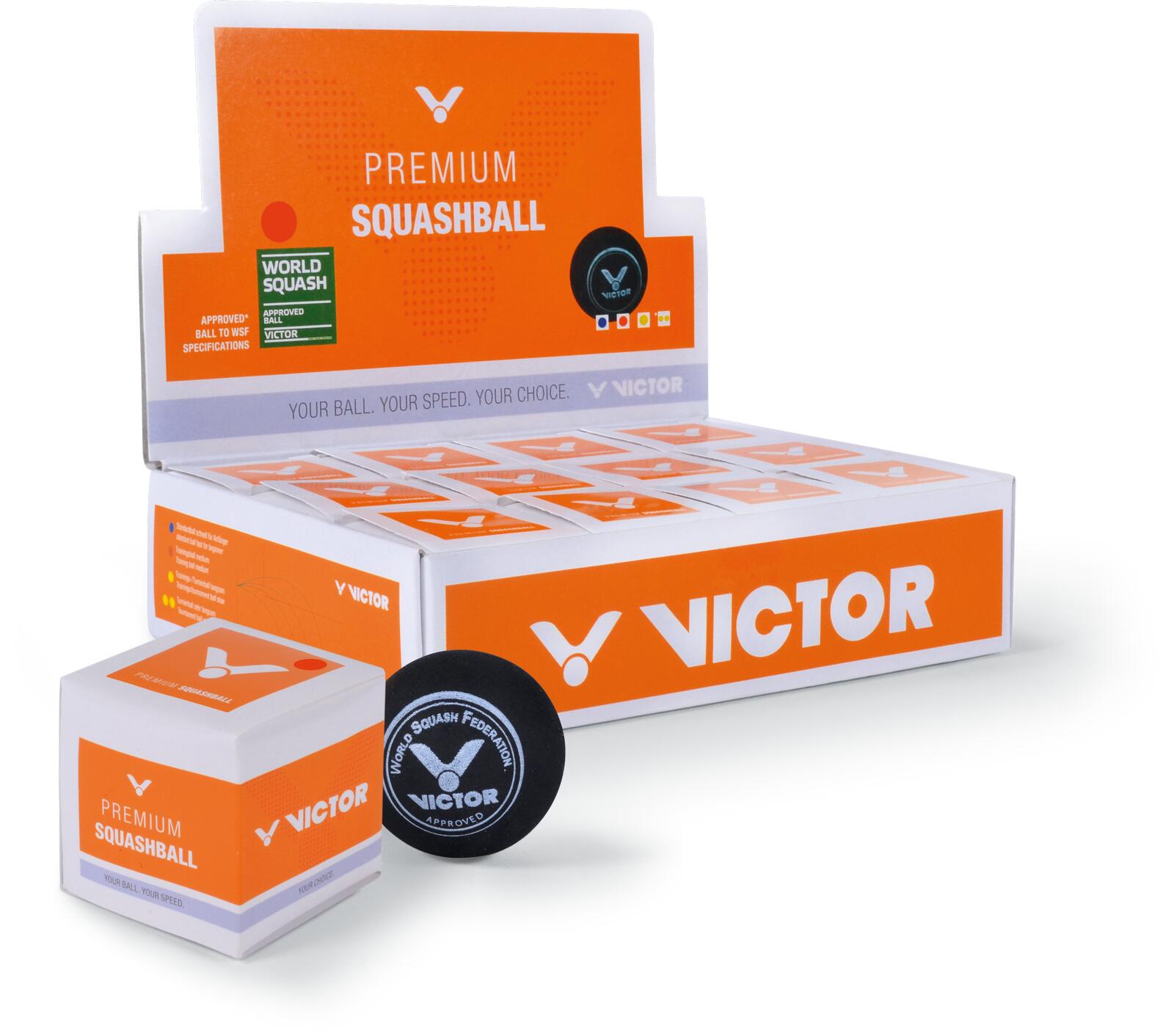 VICTOR SQUASHBALL red 2/3