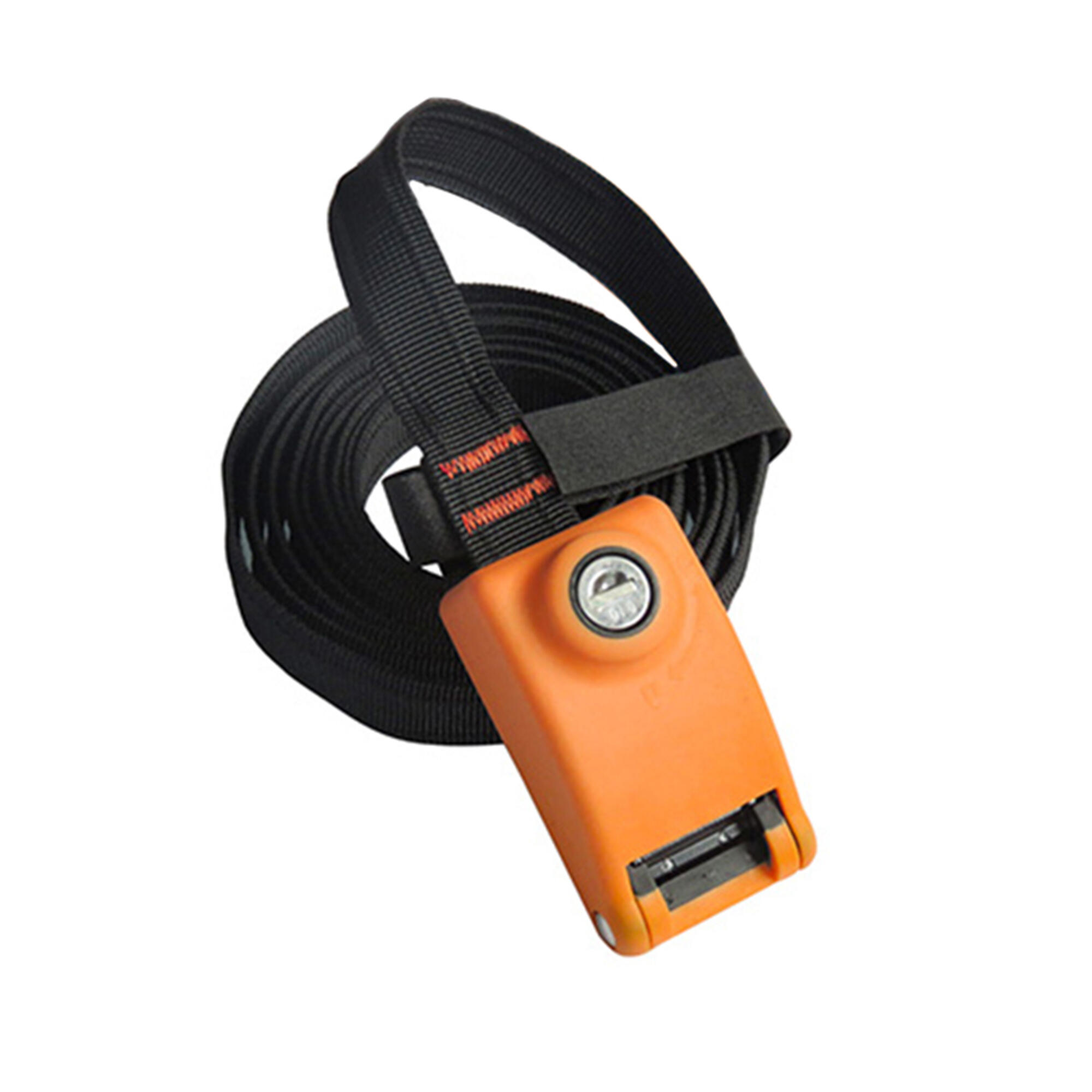 9ws - Sangle Antivol Renforcée Avec Cable En Acier Et Serrure - Verrou - Noir - No Size - Decathlon