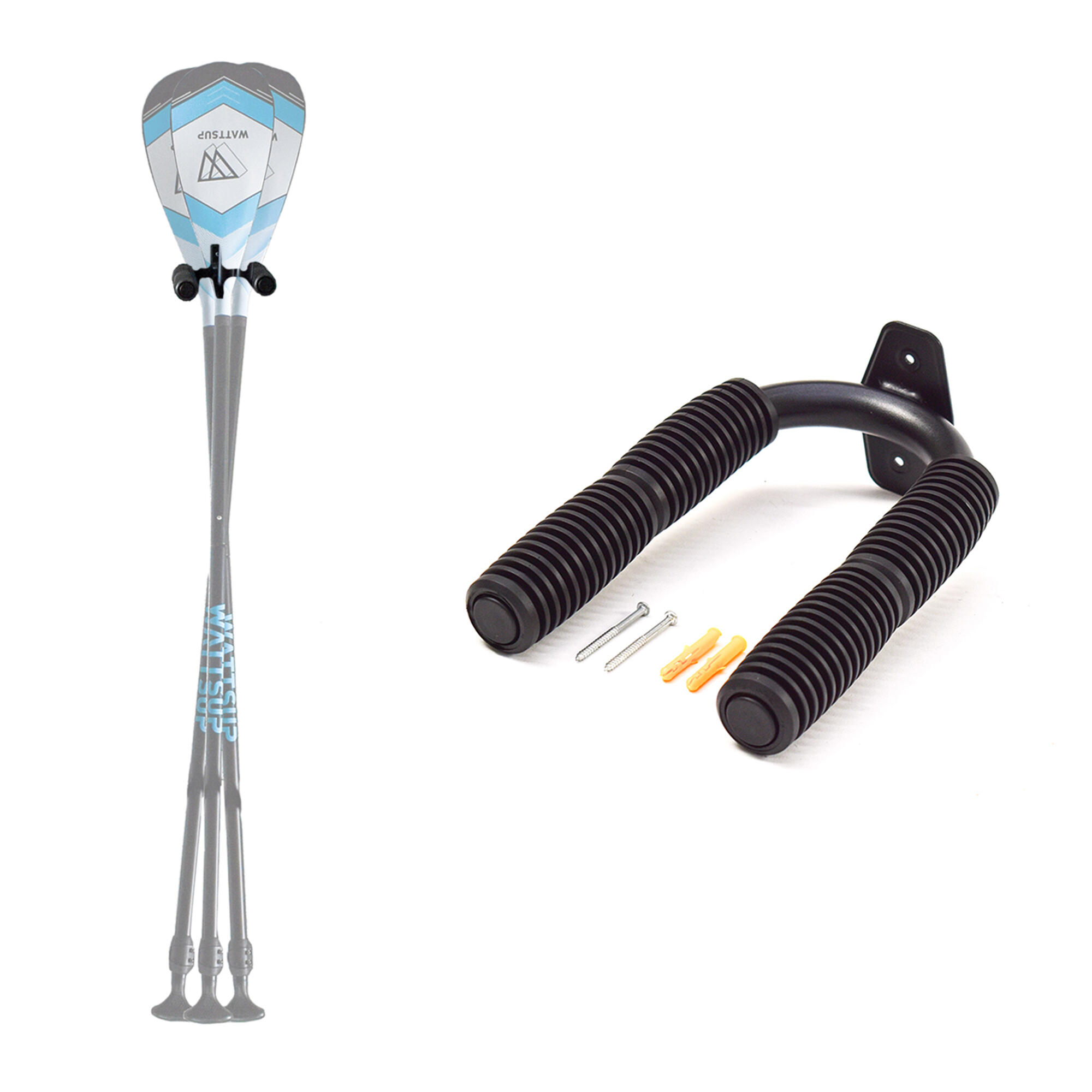 Suporte de parede | Ideal para 4 Remos / outros equipamentos desportivos