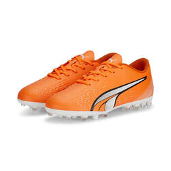 Botas de fútbol Niños ULTRA Play MG PUMA Ultra Orange White Blue Glimmer