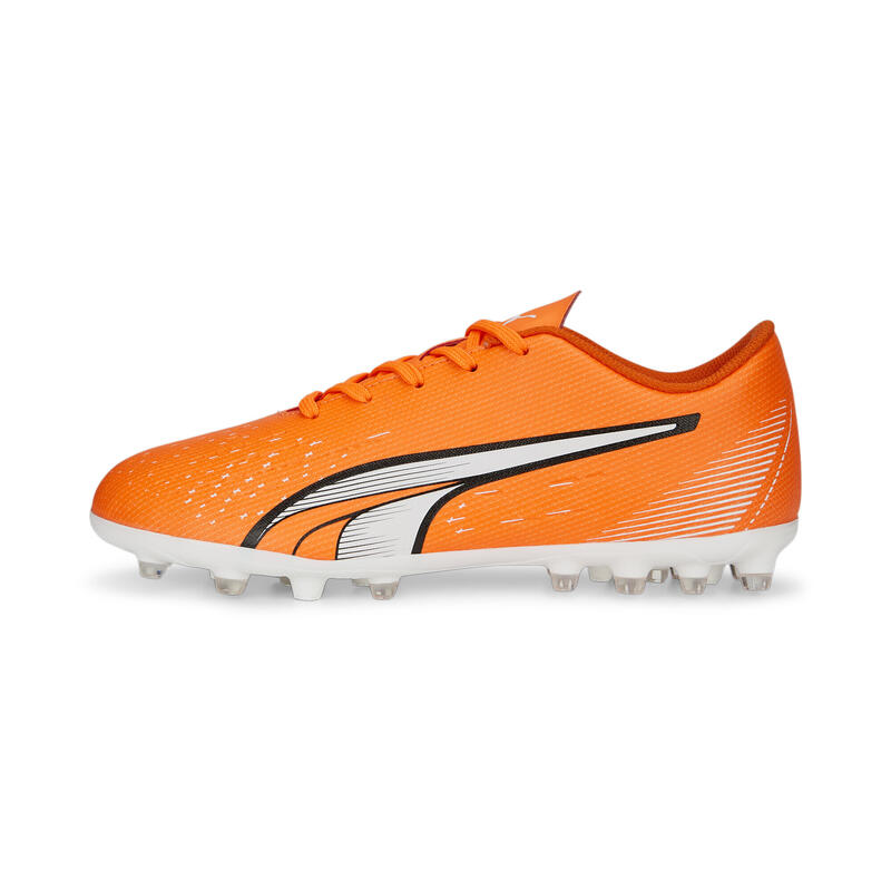 Botas de fútbol Niños ULTRA Play MG PUMA Ultra Orange White Blue Glimmer