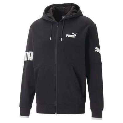 Felpa con zip integrale e cappuccio PUMA POWER da uomo PUMA