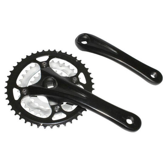 Pédalier VTT alu (boîtier) plateaux démontable P2R 9V. 170 mm 44-32-22