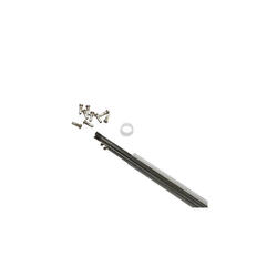 Tube de 10 rayons inox tête coudée avec écrou P2R 282 mm