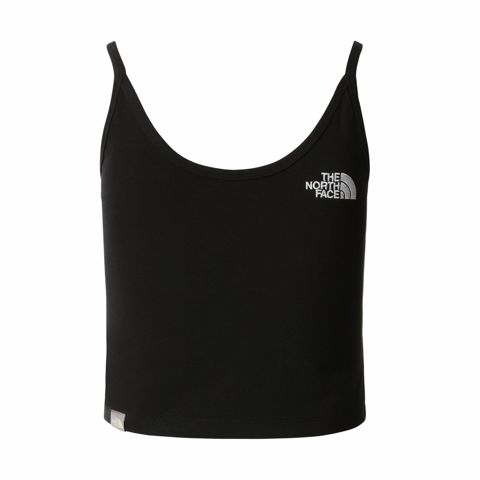 Canotte Donna Slim Crop Tank Nero 2/4
