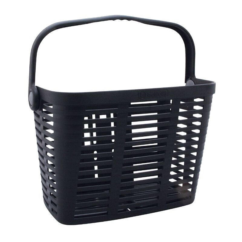 Front plastic bicycle basket with 60mm handle and clip system max weight 5 kgs P