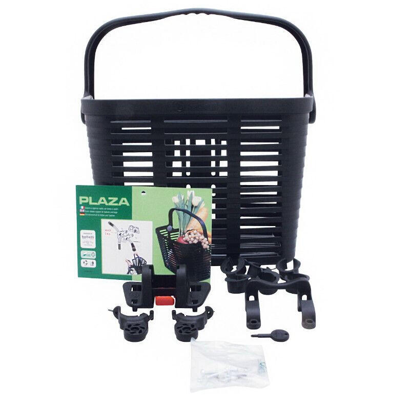 Panie vélo avant plastique avec anse fixation 60mm système clips poids max 5 kgs 2/2
