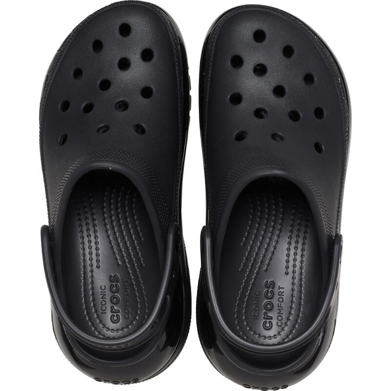 Sandale Crocs Classic Mega Crush negre pentru femei