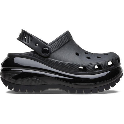 Zuecos Mujer Crocs Classic Mega Crush Clog Negro