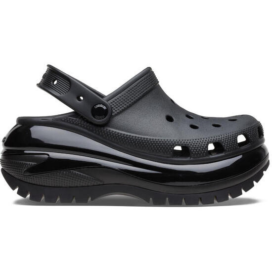 Zuecos Mujer Crocs Classic Mega Crush Clog Negro