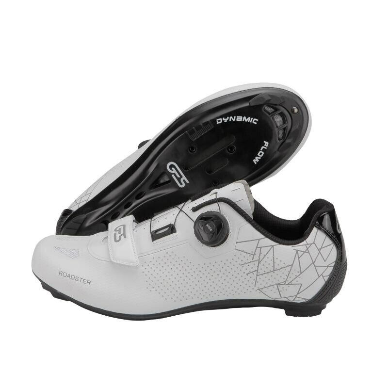 Ein Paar Schuhe mit Boa-Klettverschluss, kompatibel mit Look-Shimano Ges Roadste