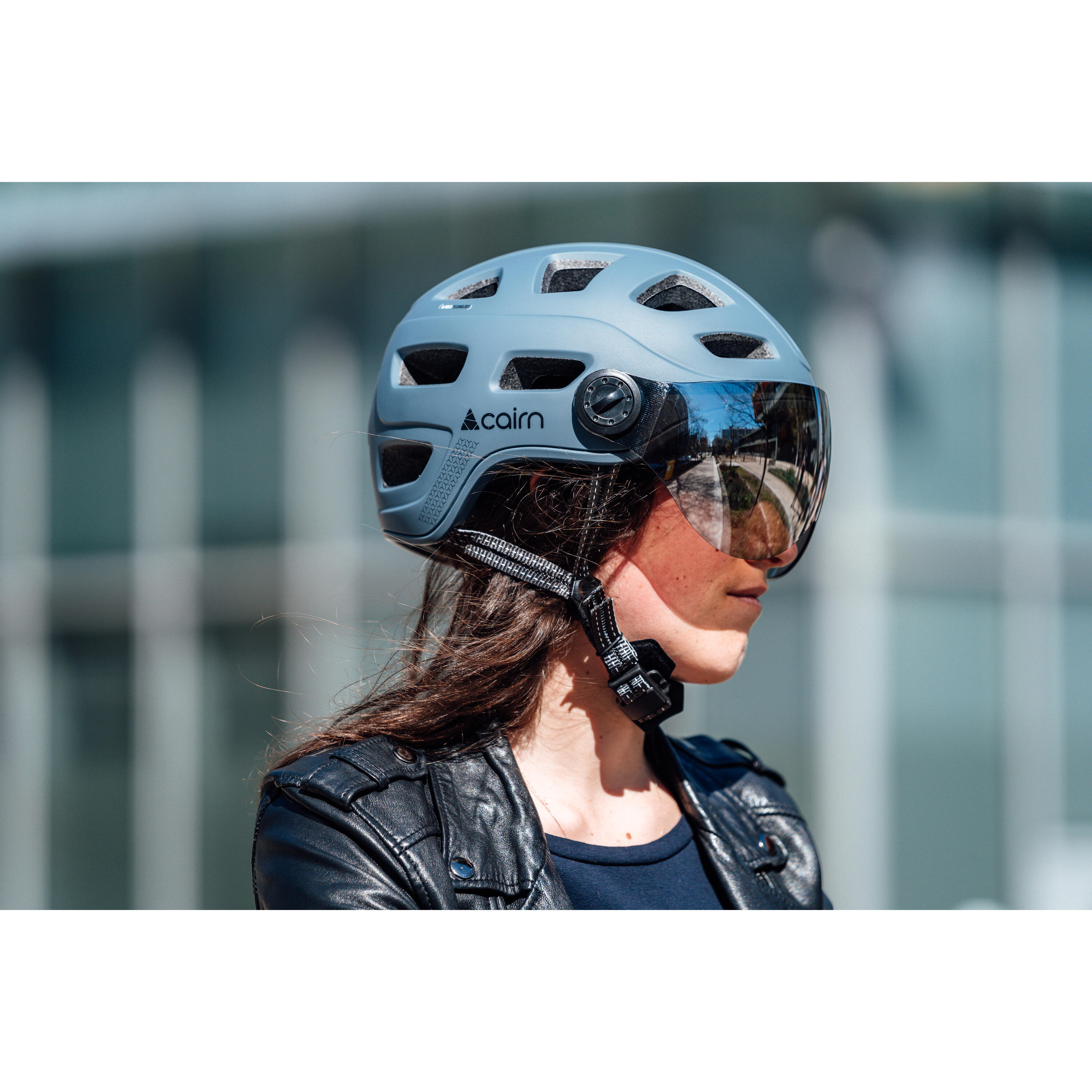 Casco da bici + mirino a led + usb Cairn Quartz 5/5