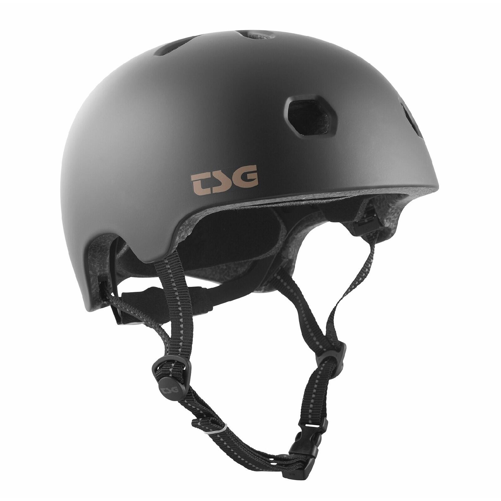 Casco TSG Meta Solid Negro Satinado S/M 4/7